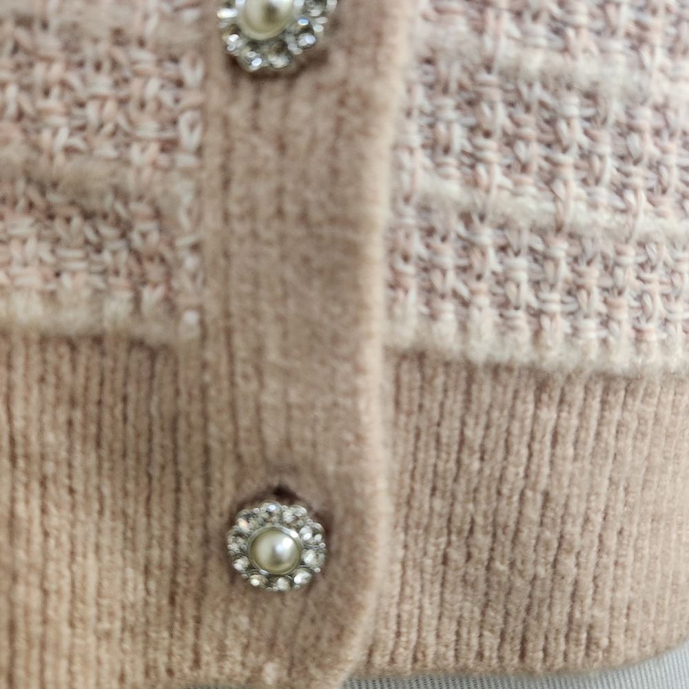 🆕️⬇️Laundry by Shelli Segal Bouclé Button Front Cardigan - Picture 7 of 10